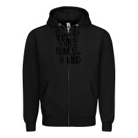 Black kind Zipper Hoodie - Unal Design