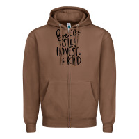 Chestnut kind Zipper Hoodie - Unal Design