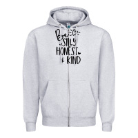 Heather Grey kind Zipper Hoodie - Unal Design