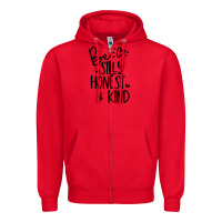 Red kind Zipper Hoodie - Unal Design