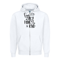 White kind Zipper Hoodie - Unal Design