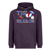Plum tis' the season volleyball Heavyweight Hoodie - Zillion Design Studio