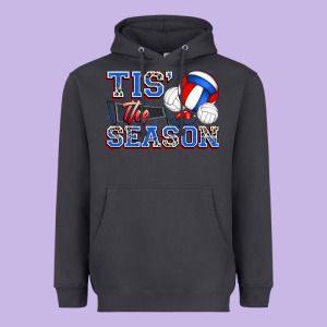 Tis' The Season Volleyball Heavyweight Hoodie Designed By Zillion Design Studio