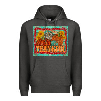 Charcoal Heather pumpkin sunflower tumbler Premium Hoodie - AdoDesignShop
