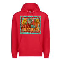 Red pumpkin sunflower tumbler Premium Hoodie - AdoDesignShop
