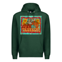 Sports Green pumpkin sunflower tumbler Premium Hoodie - AdoDesignShop