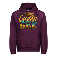 Mauve Wine queen bee Urban Hoodie - LillyAllenDesigns