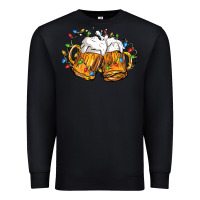 Black beer with christmas lights Premium Sweatshirt - FaDigitalArtStudio