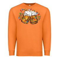 Carrot beer with christmas lights Premium Sweatshirt - FaDigitalArtStudio