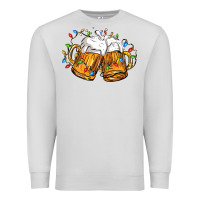 Dove Grey beer with christmas lights Premium Sweatshirt - FaDigitalArtStudio