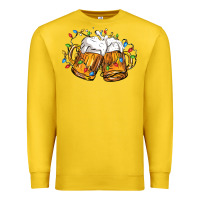 Lemon beer with christmas lights Premium Sweatshirt - FaDigitalArtStudio