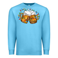 Ocean Blue beer with christmas lights Premium Sweatshirt - FaDigitalArtStudio