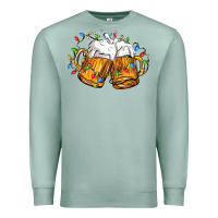 Seafoam beer with christmas lights Premium Sweatshirt - FaDigitalArtStudio