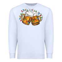 White beer with christmas lights Premium Sweatshirt - FaDigitalArtStudio