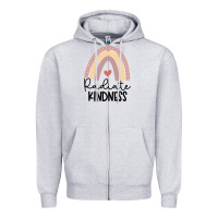 Heather Grey kindness Zipper Hoodie - Unal Design