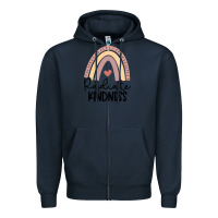 Navy kindness Zipper Hoodie - Unal Design
