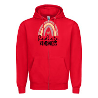 Red kindness Zipper Hoodie - Unal Design