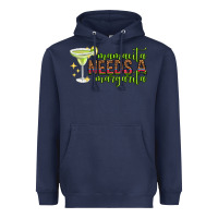 Navy mamacita needs a margarita mothers day Heavyweight Hoodie - texasbilliewilder
