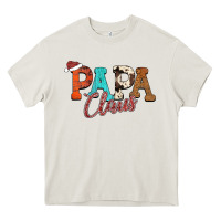 Cream Papa Claus Heavy Core Tee - CowhideDigitalArt