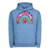 Pigment Pebble Blue summer rainbow Urban Hoodie - NancyCooperArtShop