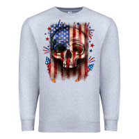 4th Of July Skull American Flag Premium Sweatshirt | Teevron