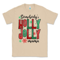 Mushroom somebodys holly jolly mama Classic Tee - MaliasSmallBusiness