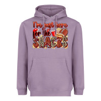 I'm Just Here For The Snacks American Football Heavyweight Hoodie | Teevron