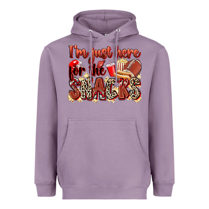 I'm Just Here For The Snacks American Football Heavyweight Hoodie by Zillion Design Studio | Teevron