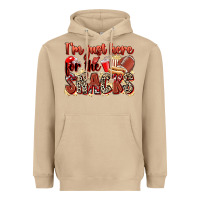 Mushroom i'm just here for the snacks american football Heavyweight Hoodie - Zillion Design Studio