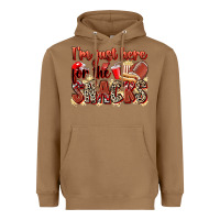Toasted Coconut i'm just here for the snacks american football Heavyweight Hoodie - Zillion Design Studio