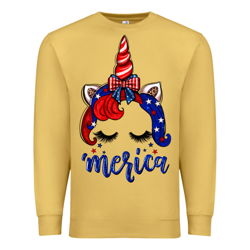 4th Of July Unicorn Premium Sweatshirt by Neo Western | Teevron