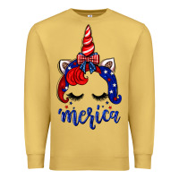 Antique Gold 4th of July unicorn Premium Sweatshirt - Neo Western