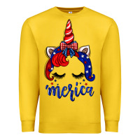 Lemon 4th of July unicorn Premium Sweatshirt - Neo Western
