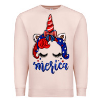 Pale Pink 4th of July unicorn Premium Sweatshirt - Neo Western