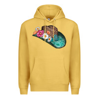 Antique Gold cowboy hat Premium Hoodie - AdoDesignShop