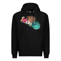 Black cowboy hat Premium Hoodie - AdoDesignShop