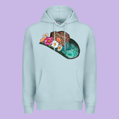 Cowboy Hat Premium Hoodie Designed By Adodesignshop
