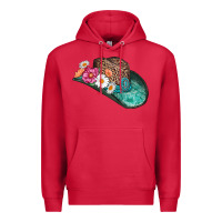 Cardinal cowboy hat Premium Hoodie - AdoDesignShop