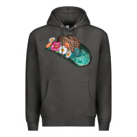 Charcoal Heather cowboy hat Premium Hoodie - AdoDesignShop