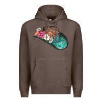 Coffee cowboy hat Premium Hoodie - AdoDesignShop