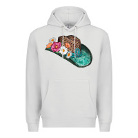 Dove Grey cowboy hat Premium Hoodie - AdoDesignShop