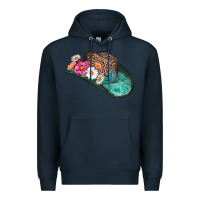 Navy cowboy hat Premium Hoodie - AdoDesignShop