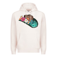 Pale Pink cowboy hat Premium Hoodie - AdoDesignShop