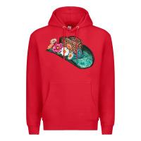 Red cowboy hat Premium Hoodie - AdoDesignShop
