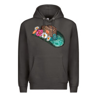 Smoke cowboy hat Premium Hoodie - AdoDesignShop