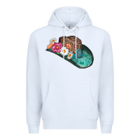 White cowboy hat Premium Hoodie - AdoDesignShop