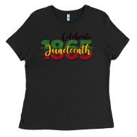 Black celebrate juneteenth1865 Ladies Tee - BarkalooDesign