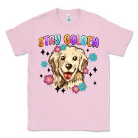 Bubblegum Pink stay golden Classic Tee - MaliasSmallBusiness