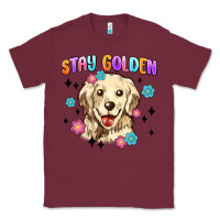 Burgundy stay golden Classic Tee - MaliasSmallBusiness