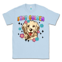 Dusty Blue stay golden Classic Tee - MaliasSmallBusiness
